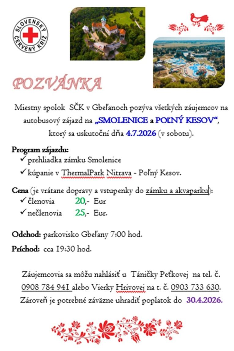 ČK pozvánka ČK pozvánka