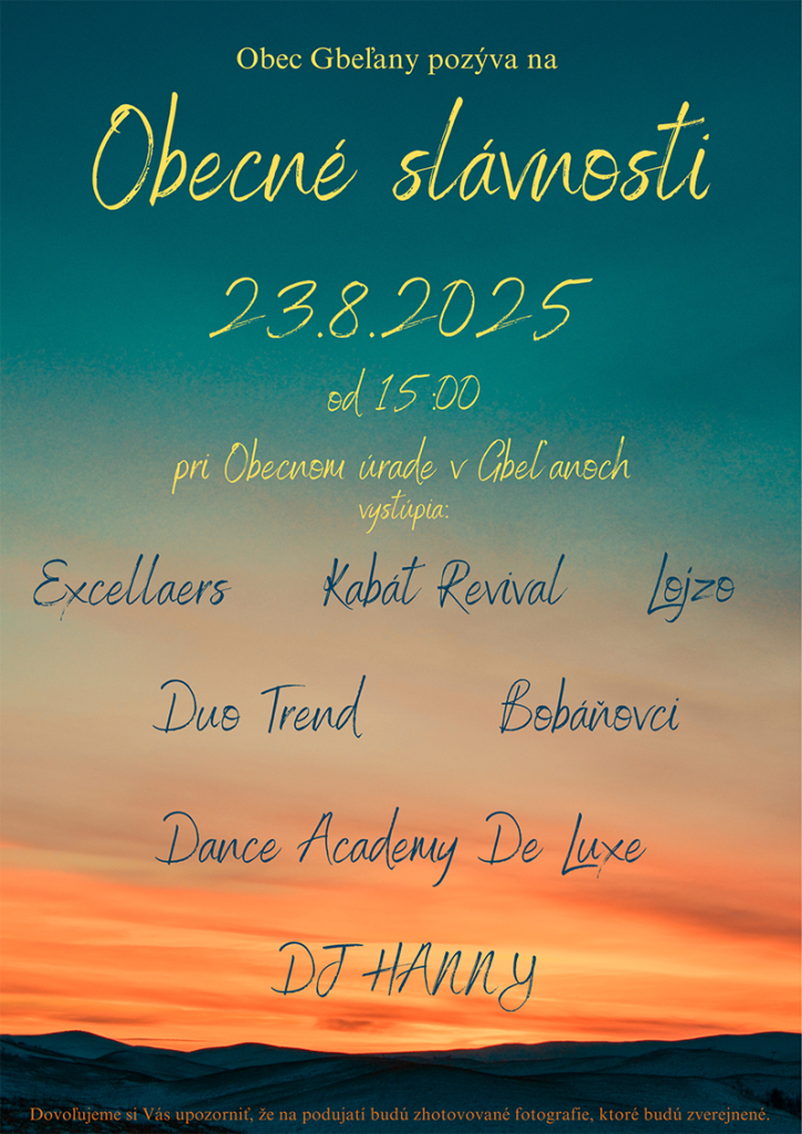 Obecné slávnosti 2025