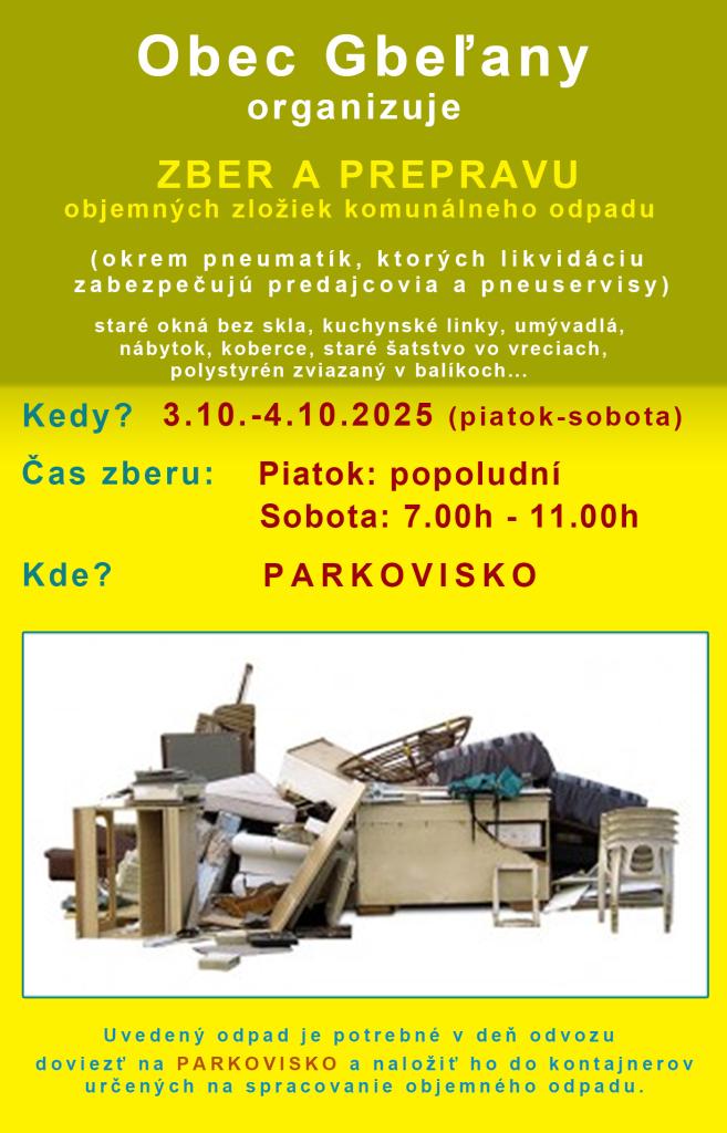 Zber objemného odpadu