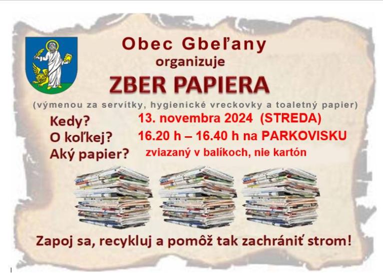 Zber papiera