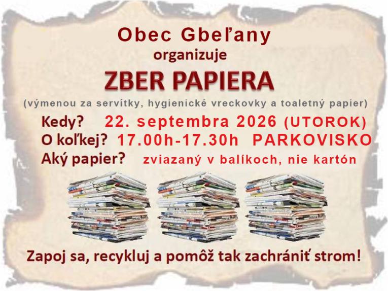 Zber papiera 