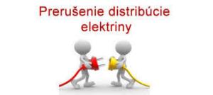 Prerušenie distribúcie elektriny 1