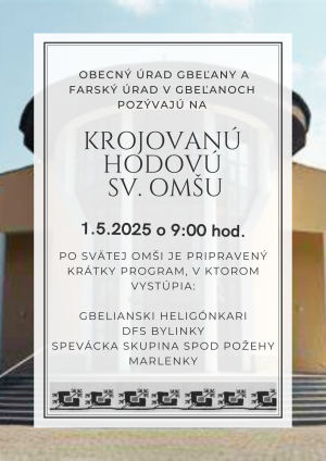Krojovaná hodová sv. Omša