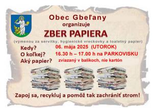 zber papiera